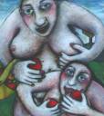 Eve and Lilith - 59x65cm £1200