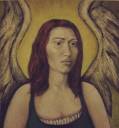 Golden Winged Woman - 28x28cm £480